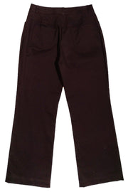 Current Boutique-St. John Sport - Brown Cotton Wide Leg Pants Sz 4