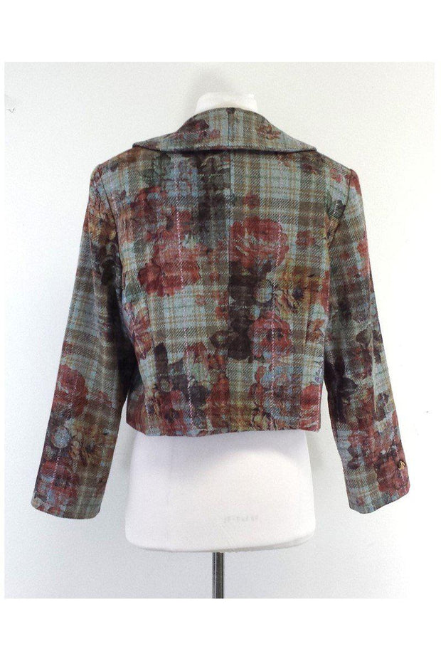 Current Boutique-St. John Sport - Floral & Plaid Wool Jacket Sz M