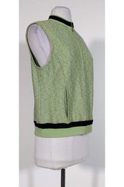 Current Boutique-St. John Sport - Green & Black Zip Vest Sz M