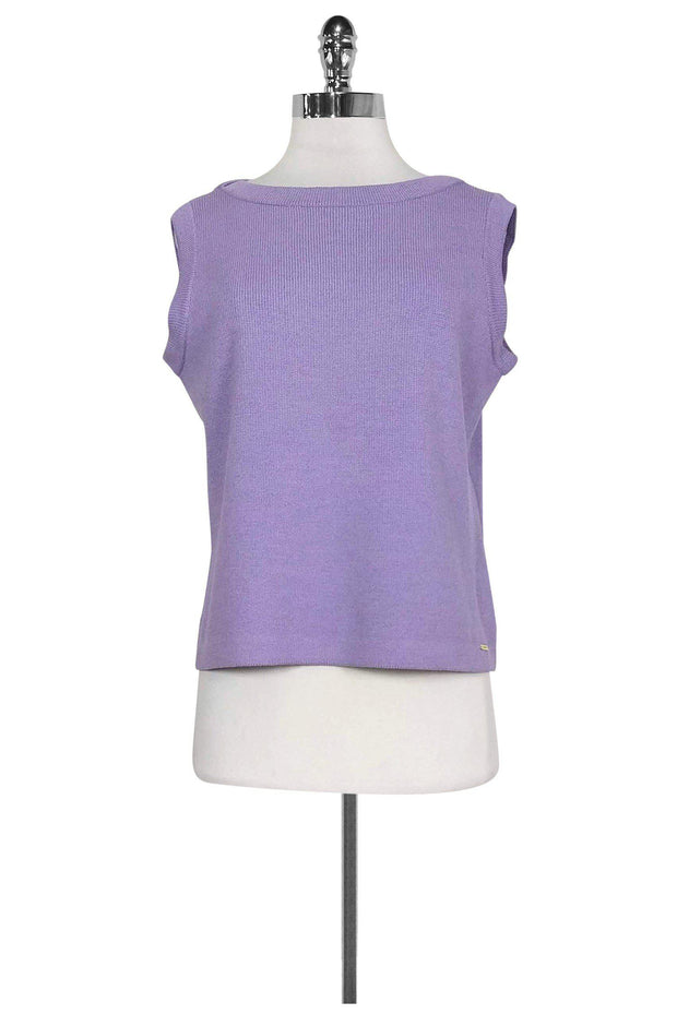 Current Boutique-St. John Sport - Lavender Sleeveless Sweater Sz M