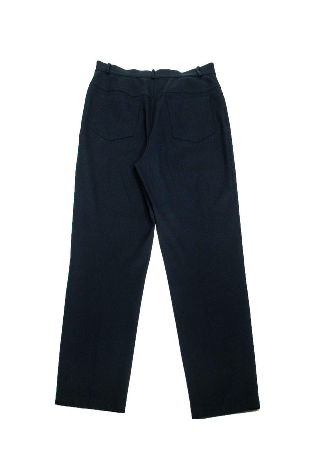 Current Boutique-St. John Sport - Navy Trousers w/ Gold Hardware Sz 8