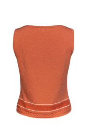 Current Boutique-St. John Sport - Orange Knit Tank Top Sz S