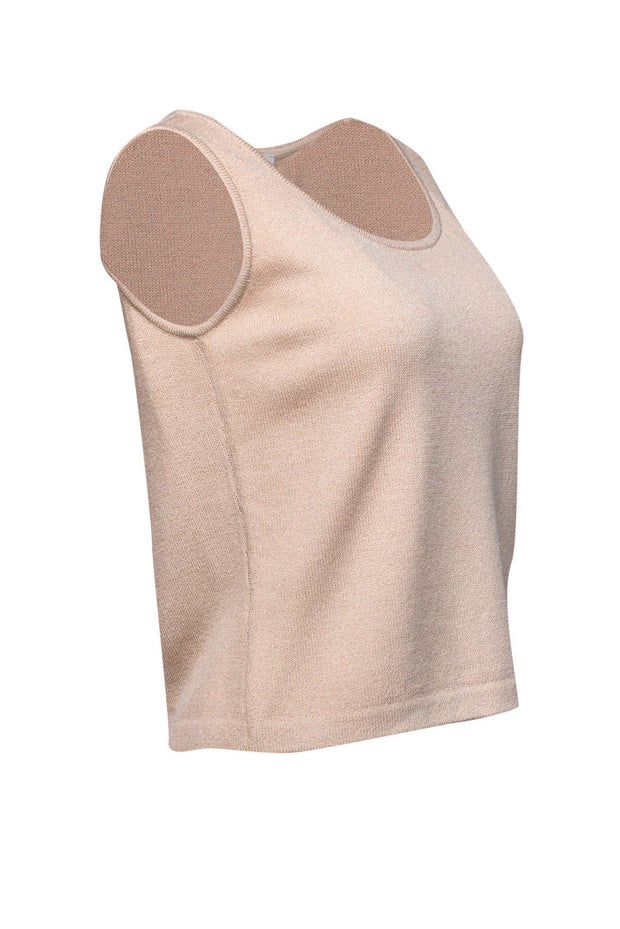 Current Boutique-St. John - Tan Knit Tank Top Sz S