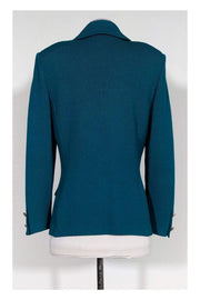 Current Boutique-St. John - Teal Knit Blazer Sz 6