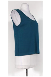 Current Boutique-St. John - Teal Knit Tank Top Sz M