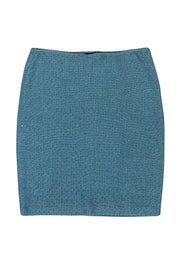 Current Boutique-St. John - Teal Woven Tweed Pencil Skirt Sz 10