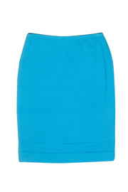 Current Boutique-St. John - Turquoise Knit Pencil Skirt Sz 8