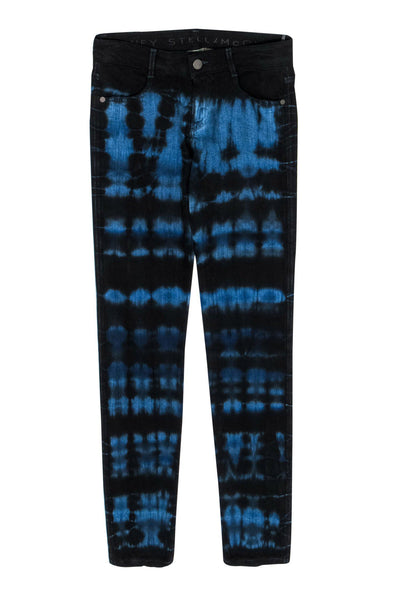 Current Boutique-Stella McCartney - Black & Blue Tie-Dye Skinny Jeans Sz 25