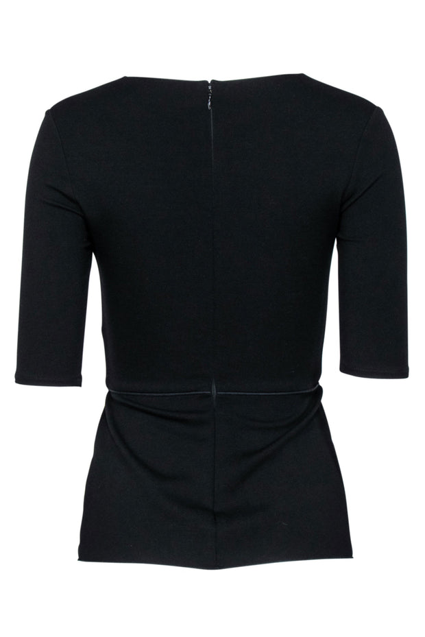 Current Boutique-Stella McCartney - Black Peplum Shirt w/ Sz XS