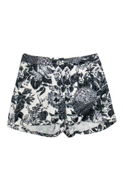 Current Boutique-Stella McCartney - Black & White Floral Shorts Sz 4