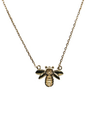 Current Boutique-Sterling Silver Gold-Plated Bee Pendant Necklace