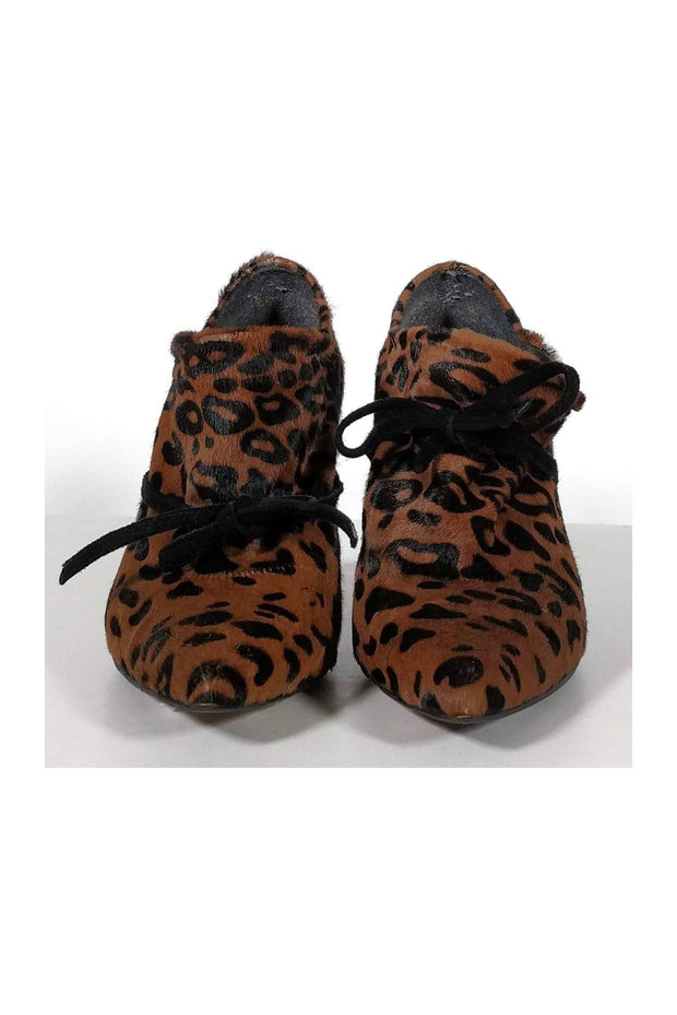 Current Boutique-Stuart Weitzman - Animal Print Pony Hair Booties Sz 6