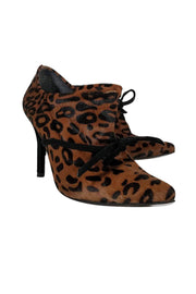 Current Boutique-Stuart Weitzman - Animal Print Pony Hair Booties Sz 6