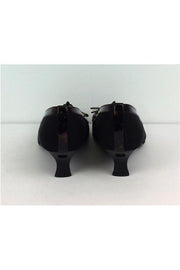 Current Boutique-Stuart Weitzman - Black & Brown Peep Toe Heels Sz 8.5