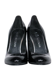 Current Boutique-Stuart Weitzman - Black Leather Block Heeled Pumps Sz 6