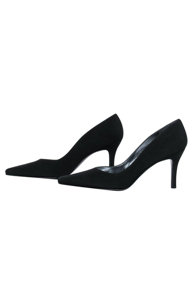 Current Boutique-Stuart Weitzman - Black Pointed Toe Pumps Sz 9.5