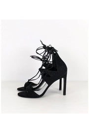 Current Boutique-Stuart Weitzman - Black Strappy Heels Sz 7.5