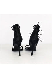 Current Boutique-Stuart Weitzman - Black Strappy Heels Sz 7.5