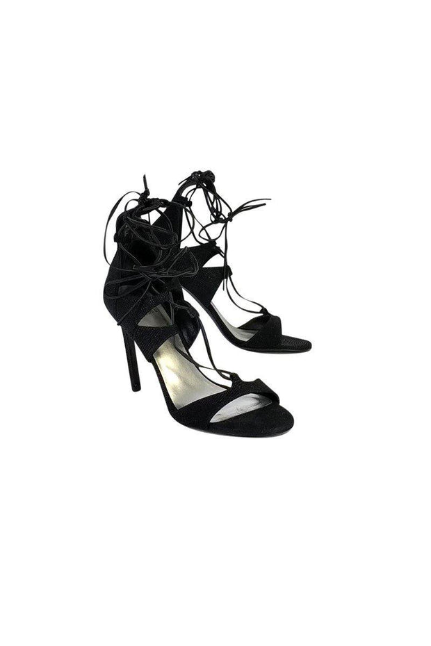 Current Boutique-Stuart Weitzman - Black Strappy Heels Sz 7.5