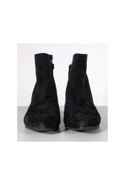 Current Boutique-Stuart Weitzman - Black Suede Pointed Booties Sz 6.5