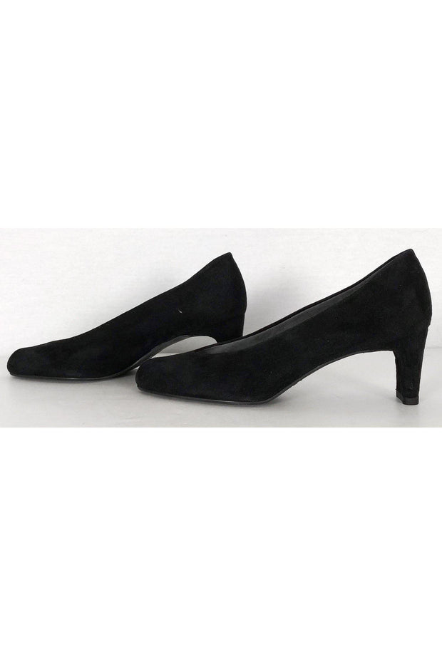 Current Boutique-Stuart Weitzman - Black Suede Pumps Sz 7