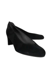 Current Boutique-Stuart Weitzman - Black Suede Pumps Sz 7