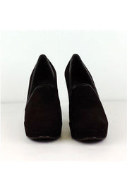 Current Boutique-Stuart Weitzman - Brown Suede Ankle Booties Sz 11