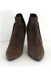 Current Boutique-Stuart Weitzman - Brown & Taupe Suede Booties Sz 9.5