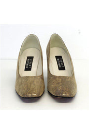 Current Boutique-Stuart Weitzman - Gold Metallic Pumps Sz 7.5