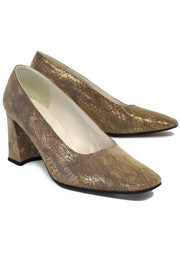 Current Boutique-Stuart Weitzman - Gold Metallic Pumps Sz 7.5