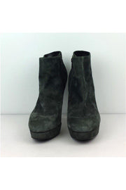 Current Boutique-Stuart Weitzman - Grey Suede Shooties Sz 10