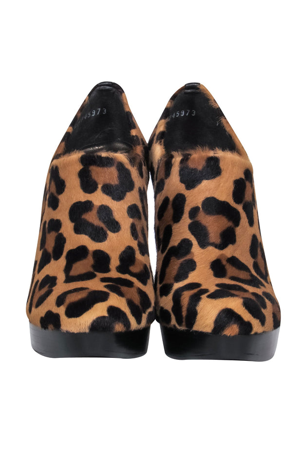 Current Boutique-Stuart Weitzman - Leopard Print Calf Hair Booties Sz 7