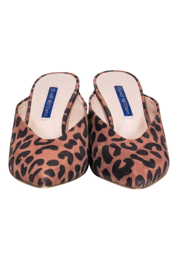 Current Boutique-Stuart Weitzman - Leopard Print Slip On Kitten Heels Sz 6