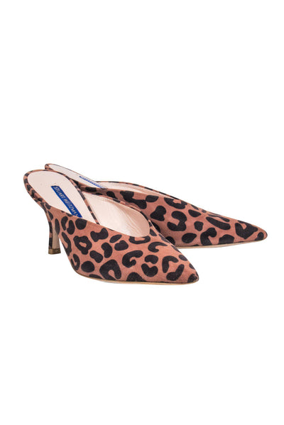 Current Boutique-Stuart Weitzman - Leopard Print Slip On Kitten Heels Sz 6