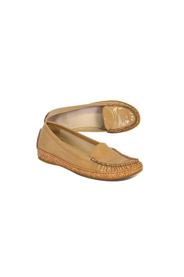 Current Boutique-Stuart Weitzman - Nude Woven Loafers Sz 7