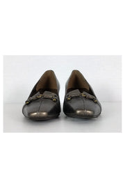 Current Boutique-Stuart Weitzman - Silver Square Toe Heels Sz 7.5