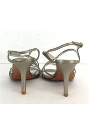 Current Boutique-Stuart Weitzman - Silver Strappy Heels Sz 6