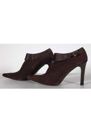 Current Boutique-Stuart Weitzman - Skinny Pointed Brown Heels Sz 5.5