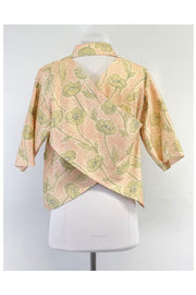 Current Boutique-Suno - Pink & Green Floral Wrap Top Sz 2