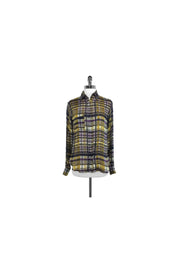 Current Boutique-Suno - Plaid Silk Button-Up Blouse Sz XS