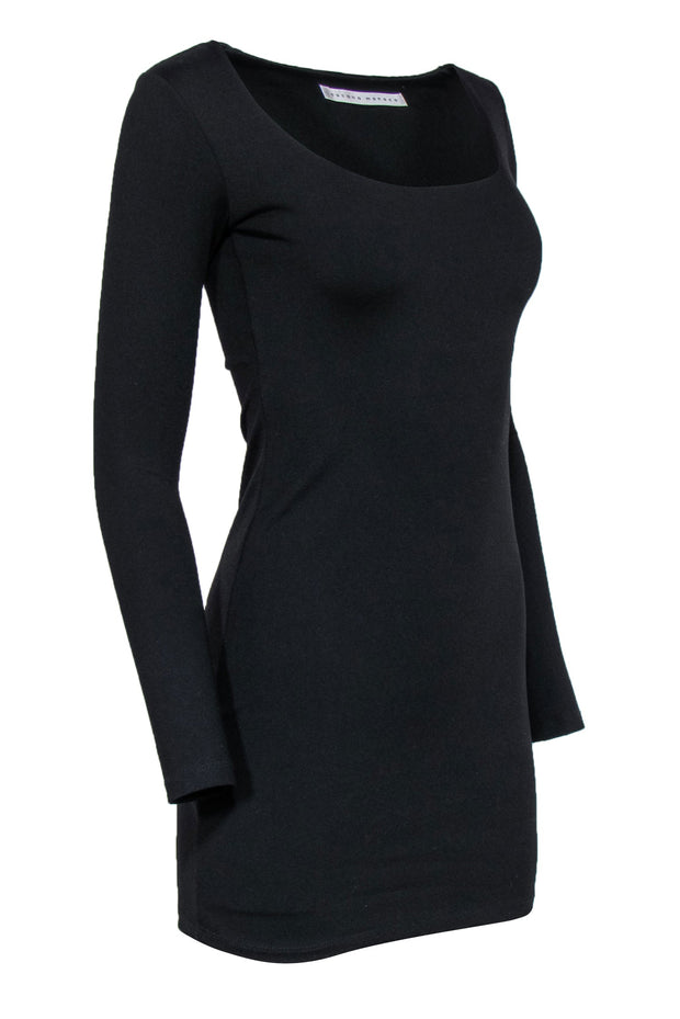 Current Boutique-Susana Monaco - Black Long Sleeve Bodycon Dress Sz XS