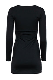 Current Boutique-Susana Monaco - Black Long Sleeve Bodycon Dress Sz XS