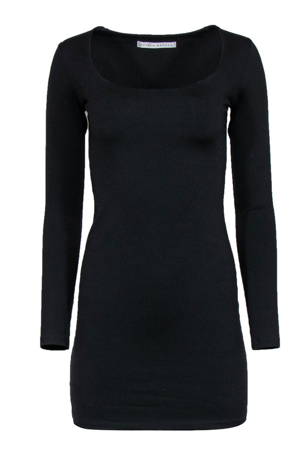 Current Boutique-Susana Monaco - Black Long Sleeve Bodycon Dress Sz XS