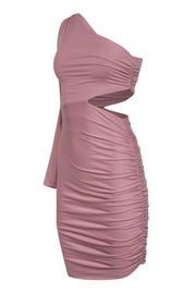 Current Boutique-Susana Monaco - Dusty Rose One-Shoulder Ruched Dress w/ Cutout Sz XS