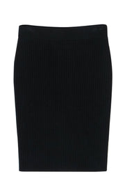 Current Boutique-T by Alexander Wang - Black Ribbed Pencil Skirt Sz M