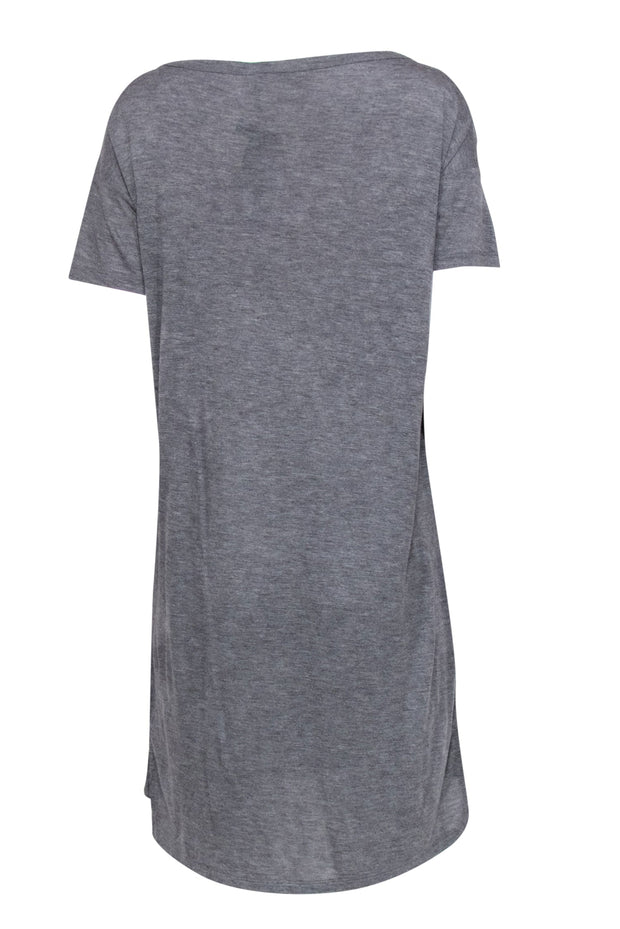 Current Boutique-T by Alexander Wang - Grey Short Sleeve T-Shirt Dress Sz S