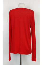 Current Boutique-T by Alexander Wang - Red Orange Long Sleeve Top Sz S