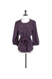 Current Boutique-Tabitha - Purple Wool Blend Jacket Sz 10