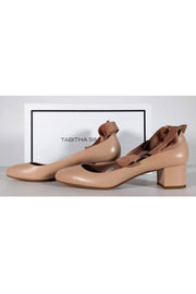 Current Boutique-Tabitha Simmons - Nude Chloe Lace-Up Pumps Sz 10