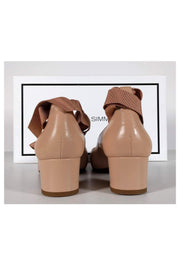 Current Boutique-Tabitha Simmons - Nude Chloe Lace-Up Pumps Sz 10